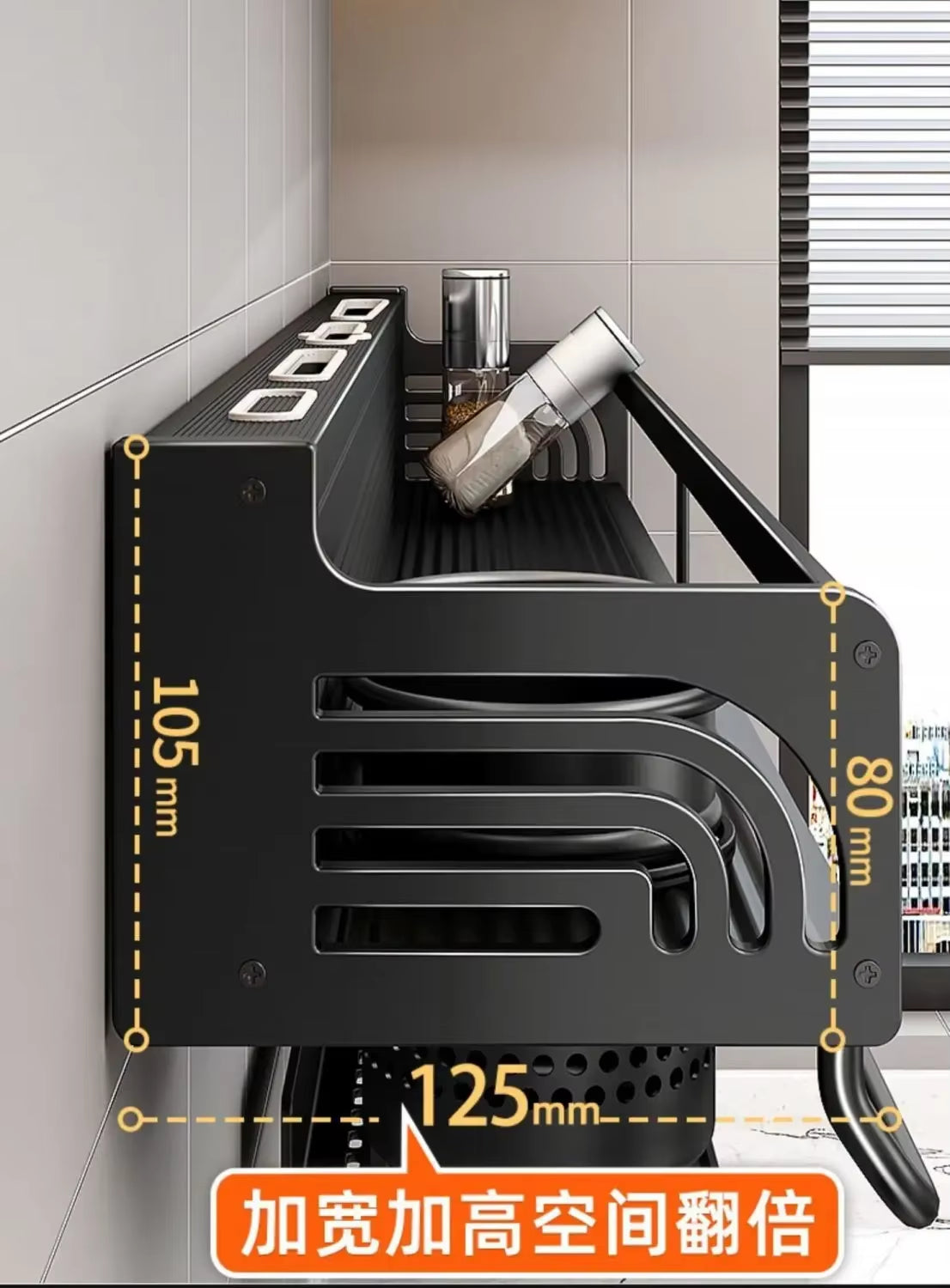 Stainless Steel Kitchen Paper Towel Rack Wall Shelf with Hook Kitchen Gadgets Hanging Organizers Storage Utensils for Kitchen