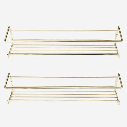 Iron Shelf Wall Mounted Organiser Kitchen Home Spice Storage Rack Bathroom Storage Drainage Rack Bathroom Kitchen Accessories